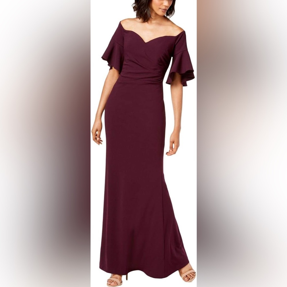 Size 16-Calvin Klein Deep Purple/Eggplant Dress